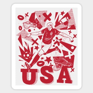 Vintage United States Soccer Player 2022 Sticker